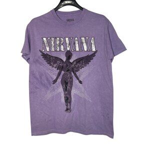 Nirvana In Utero Graphic T-Shirt Purple Sz MED Cotton